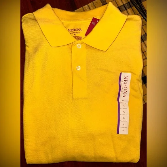 Merona Shirts Mens Merona Polo Yellow Brand New Never Worn